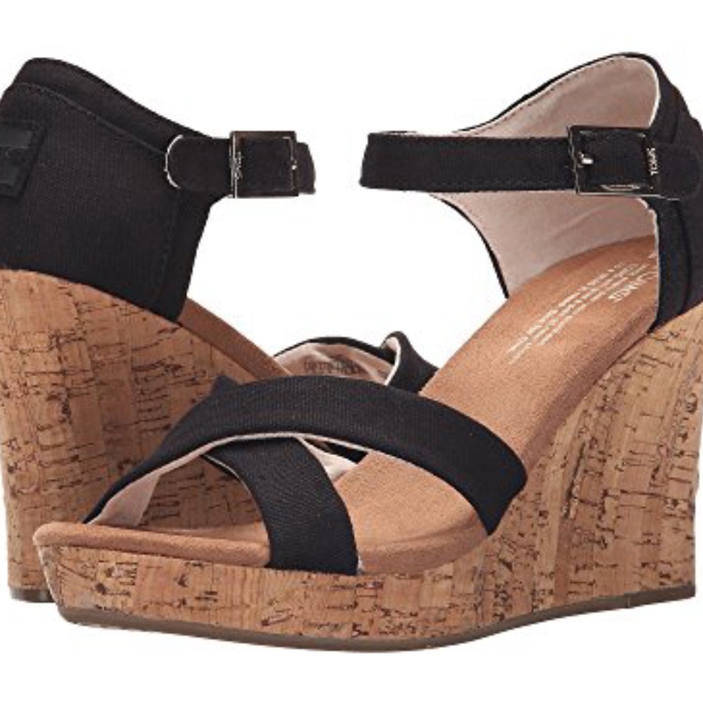 TOMS strappy wedges